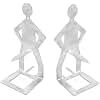 Pack of 2 Stainless Steel Sausage Grill Rack - Hot Dog Holder for Standing Grilling 204 x 65 mm Rustproof and Dishwasher Safe Ideal for Bratwurst & Barbecue Sausage Practical Barbecue Accessory Gift