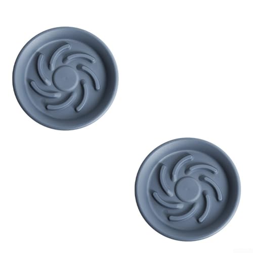Lot de 2 plateaux de plantes en résine pour une utilisation en intérieur et en extérieur, soucoupes robustes avec drainage efficace, plaques inférieures peu encombrantes pour pots standard, pour