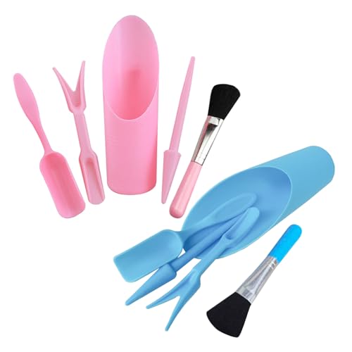 Milisten 2ensembles Kit Outils de Plantation pour Plantes Succulentes Matériel pour Cactus et Bonsaï Ensemble Outils de Rempotage avec Brosse et Petite Pelle pour Terrarium et Jardinage