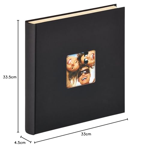 Walther SK110B Album Fotografico Fun Nero 33X33.5Cm 50 Pagine Bianche Con Autoadesivo - 4