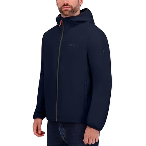 Image of Nautica Men's Lightweight Hooded Jacket - Regular, Big & Tall Sizes Outerwear