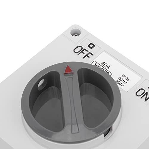 Interrupteur sectionneur IP66 2P 40A étanche pour installations industrielles extérieures