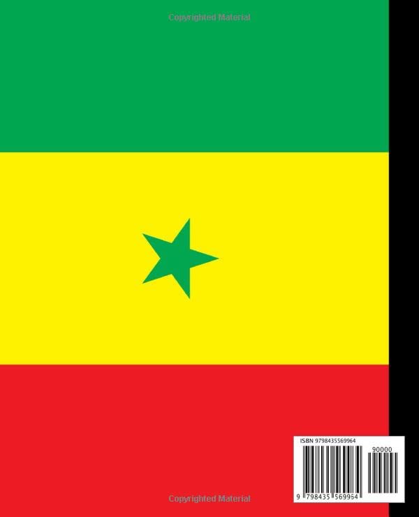 Self Expression "Senegal" Composition Notebook: For School, Everyday, College, Teen, And Adult Fun Composition Notebooks, Comp Books, Wide Ruled Paper, 100 Sheets, 7.5 x 9.25 image 3