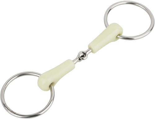 Equinate Wassertrense mit Apfelgeschmack 18mm einfach gebrochen 11,5cm | Anatomisch geformtes maulfreundliches Gebiss | Fördert die Speichelbildung und REGT die Kautätigkeit an