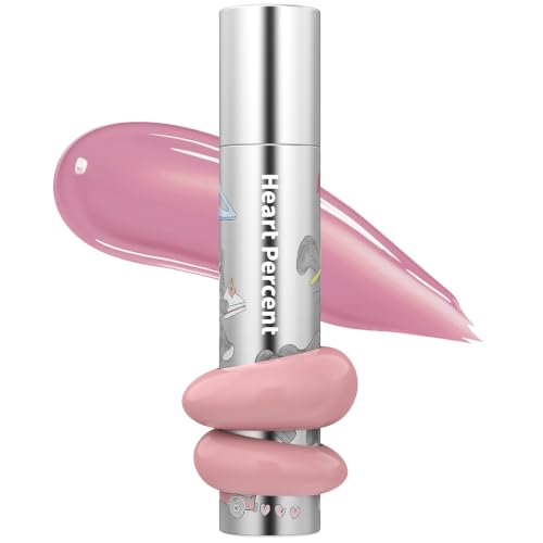 Heart Percent X Innimini Dote On Mood One Way Glowy Tint, Glass-like High Shine Glossy Finish w/Long-Lasting Luminous Color Lip Stain for Glowy Look, #22. Tutu Rosy