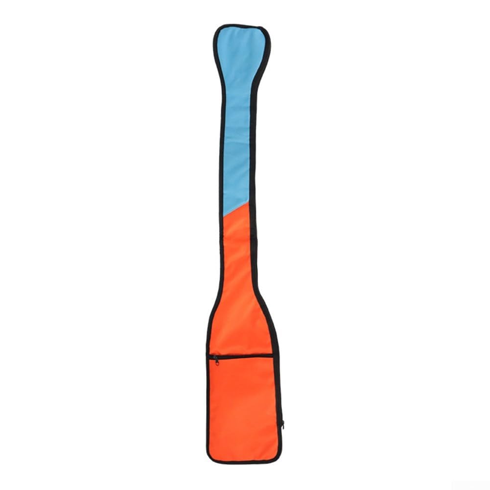 Versatile Kayaks Paddle Bag with Exterior Pockets 129x22cm Waterproof Oxford Cloth for Inflatable Boats Canoes(orange)