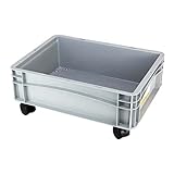 neoLab Polypropylen Sicherheitswanne mit Rollen für Absaugvorrichtung, Grau, 10L Kapazität