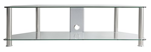 Avf Sdc1400Cmcc-A Tv Stand With Cable Management For Up To 65-Inch Tvs, Clear Glass, Chrome Legs #TOP1