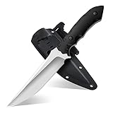 Ultraray Outdoor Messer D2, Jagdmesser Feststehende Klinge, Survival Messer Scharfes mit Kydex Scheide, Full Tang Gürtelmesser, Camping Messer, Bushcraft Messer, Geschenk für Männer