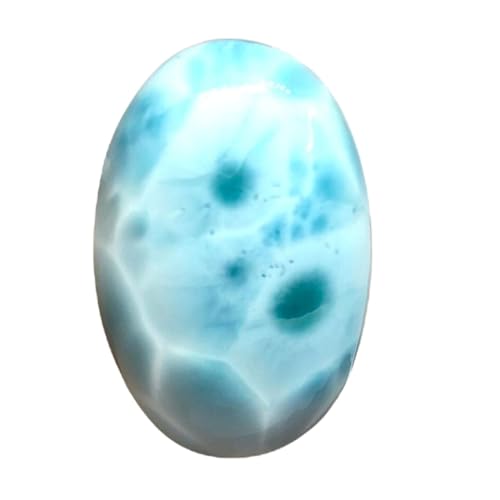 Larimar cabochon en vrac 31x20x9mm pour bricolage de bague et pendentif