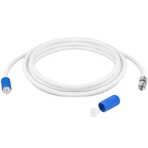 Mediabridge™ Coaxial Cable (25 Feet) With F-Male Connectors - Ultra Series - Tri-Shielded Ul Cl2 In-Wall Rated Rg6 Digital Audio/Video - Includes Removable Ez Grip Caps (Part# Cj25-6Wf-N1) #TOP4