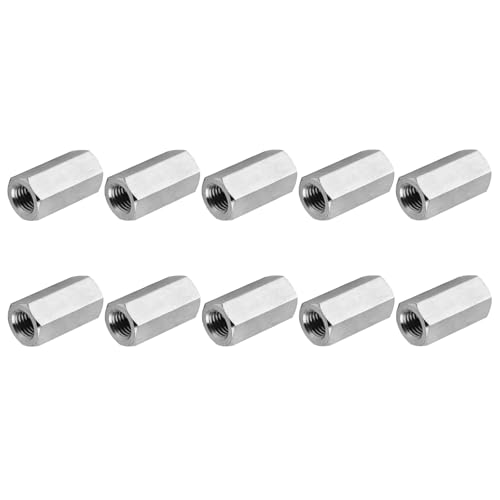 PATIKIL 10#-32 UN F 304�X�e�����X�|�Z�p�����i�b�g 10��16mm / 0.63"�����S�˂����b�h�����i�b�g�X�^�b�f�B���O�R�l�N�^�t�@�X�i�[ �V���o�[�g�[��