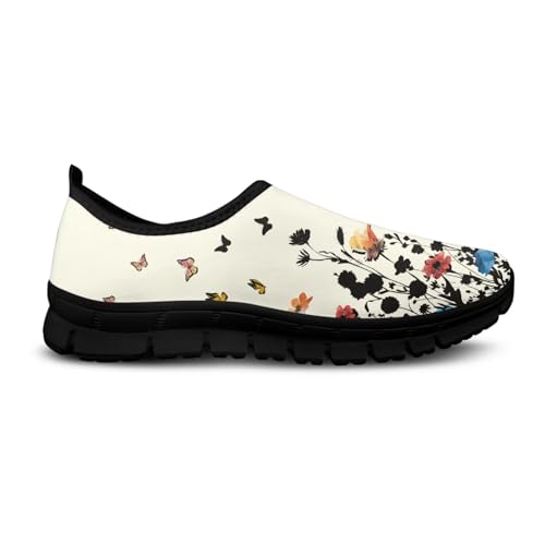 Image of Womens Slip On Walking Shoes Non Slip Loafer Breathable Holiday Travel Shoe Lightweight Casual Low Top Sneakers SizeUS 5.5-11.5