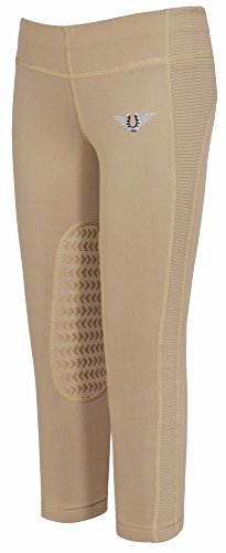 TuffRider Children's Ventilated Schooling Riding Tights|Color-Safari|Size-Medium
