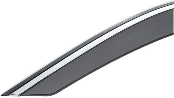 WellVisors Window Visors Wind Deflectors Compatible with Dodge Ram Crew Cab 2019-2026 with Chrome Trim Rain Guards 3-847DG009