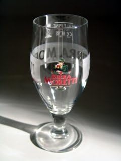 Birra Moretti Half Pint Glasses CE 10OZ / 280ML (SET OF 4)