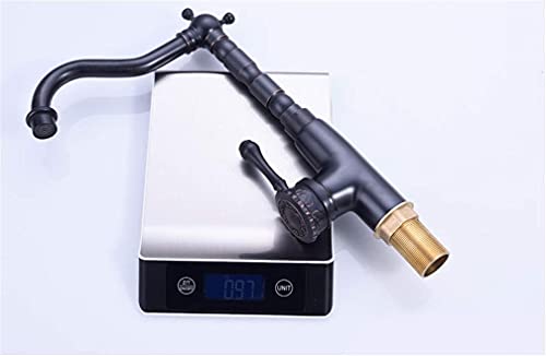 Robinet de lavabo noir anti-éclaboussures pour évier propre et sec