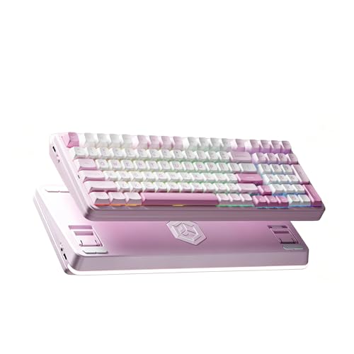 EWEADN ES98 �Q�[�~���O�L�[�{�[�h 98�z�� ���C�����X ���J�j�J���L�[�{�[�h BT/2.4G/USB-C�ڑ� 12000mAh��e�ʃo�b�e���[ �����L�[�{�[�h �z�b�g�X���b�v�Ή� �K�X�P�b�g�\�� PBT�_�u���V���b�g�L�[�L���b�v Gateron