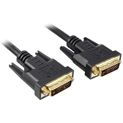 PremiumCord DVI Verbindungskabel - 3m, Dual-Link, DVI-D (24 + 1) Stecker auf Stecker, Digital, Full HD 1080p, max. Auflösung: 2560 x 1600 Pixel 60Hz, Farbe schwarz