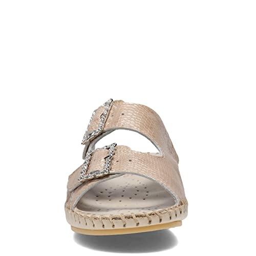 La Plume Women's, Jen Rhinestone Sandal Taupe 38 M3