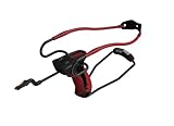 Barnett King Rat Slingshots, Cobra Slingshot with Stabilizer & Brace, Includes Magnum Power Bands, Practice Ammo, & Brushed Leather Pouch,Red/Black