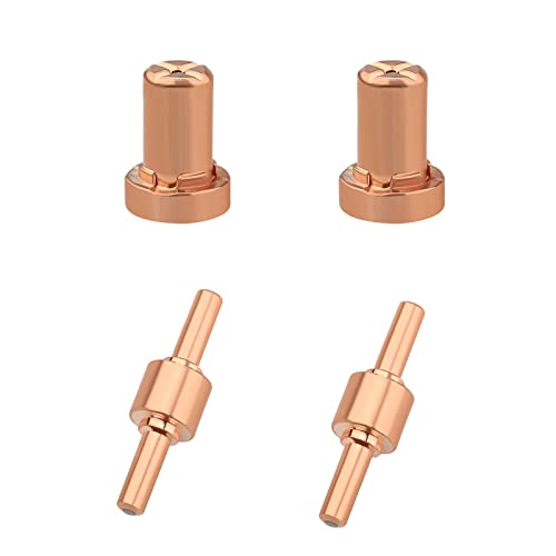 40PCS Plasma Cutting Torch Consumables Kit - Copper Extended Contact Tips, Electrodes & Nozzles for PT31 Cutting Torches | Compatible with RBC6000, CUT40, CUT50 | Touch Cut Cutter Replacement Parts