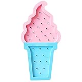 AQDZCNF Ice Cream Light,Valentine Romance Atmosphere Lights,Ice Cream Birthday Party Dessert Shop Decorations,Kids' Room LED Night Light,Best Gifts for Kids Girls, pink+blue