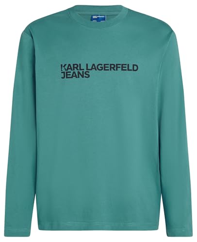 Preisvergleich Produktbild KARL LAGERFELD JEANS Regular FIT Langarm T-Shirt, BLAU, S