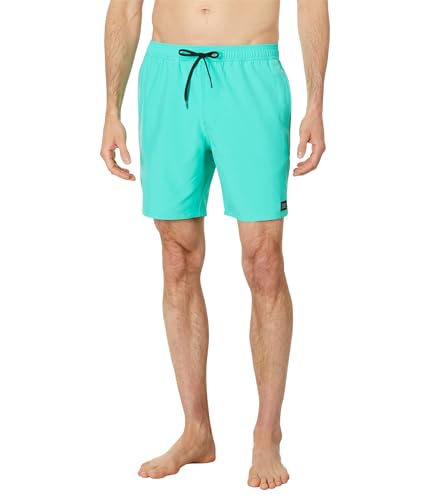 Mens Lennox Hermosa Solid Volley 17 Swim, Aqua, XL