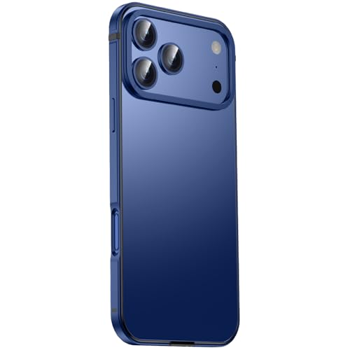 Coque iPhone 17 Pro bleu givré robuste et mince pour sécuriser le téléphone