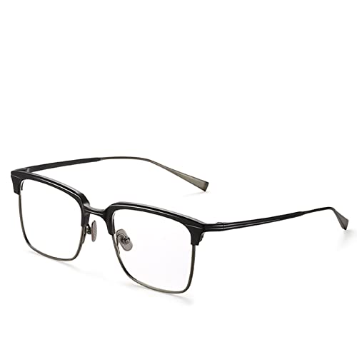 Lunettes de protection homme cadre carré vintage noir anti lumière bleue