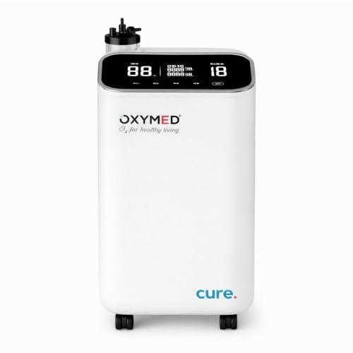 OXYMED Cure 5 LPM Oxygen Concentrator for Home Use | 93%±3% Oxygen Purity with Real-Time Display | Inbuilt Nebulizer & Oxygen Analyzer | Low Noise, Energy Efficient | 3 Years All India Warranty-image-45