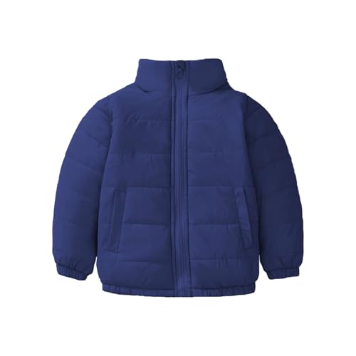 BILIKEYU Boys Girls Lightweight Puffer Jackets Zip up Stand Collar Winter Warm Outerwear Cats for 3 to 14 Years