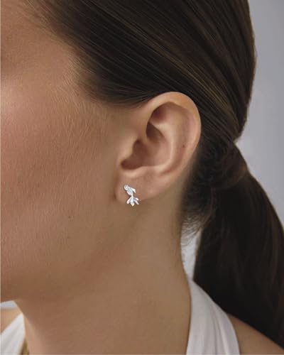 S925 Sterling Silver Koi Fish Stud Earrings/Screw Back2