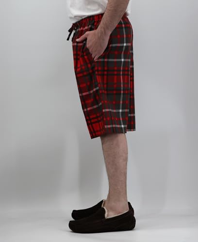 Image of Andrew Scott Men's Lounge Pajama Shorts | Cotton Blend Soft & Light PJ Bottom | Drawstring & Pockets | Multi Packs-Colors