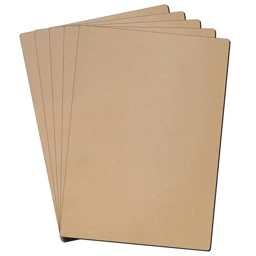 LLPT Pellicola Lavagna Nera Magnetica | Lavagnetta Magnetica Autoadesivo Forte | Autoadesiva,Magnetica | Crea Magneti per il Frigo, Decora,Ordina e Organizza(MSA575) | 5 pezzi | 12.7CM x 17.8CM