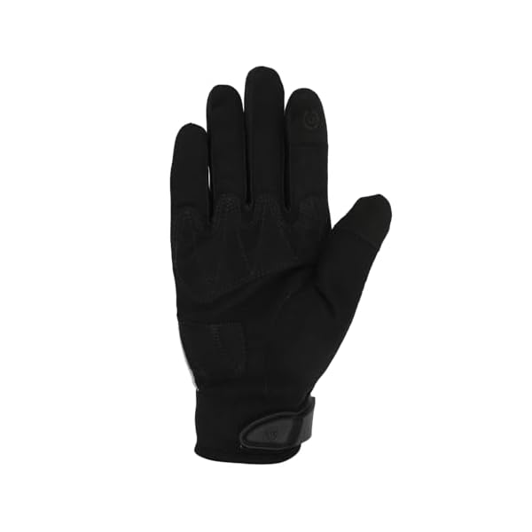 Royal Enfield Street Ace Riding Gloves | Air Mesh- optimum ventilation | Microsuede patch for grip | Poly Stretch fabric | Protection- TPR Knuckle protectors | OFF-WHITE 2XL