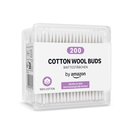 by Amazon Wattestäbchen, 100% Baumwolle, 200 Stück
