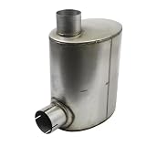 157082 2ME361P5 469801C1 10 x 15 Inch Oval Muffler Fits Mack Navistar Volvo Cummins and Caterpillar Models
