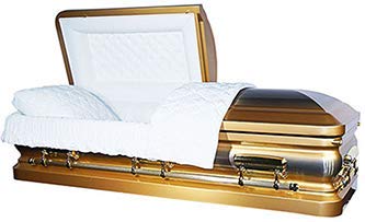 Casket Emporium-Supreme 18 Gauge Metal Casket (Gold)