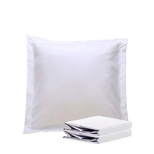 NTBAY 100% Brushed Microfiber 26x26 Euro Pillow Shams Set of 2, Super Soft and Cozy European Throw Pillow Covers, Wrinkle, Fade, Stain Resistant Square Pillow Cases, White