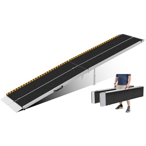 12FT Portable Wheelchair Ramp with Legs