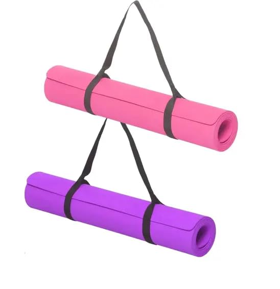 Flylite Yoga & Floor Exercise Mats Combo (Pack of 2) | Lightweight, Non-Slip & Portable Fitness Mats