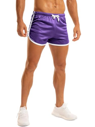 Image of Ouber Men's Fitted Shorts Bodybuilding Workout Gym Running Tight Lifting Shorts