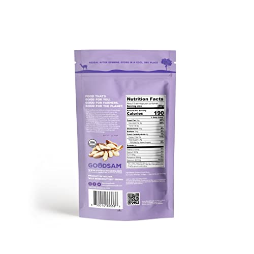 Goodsam Organic, Non-Gmo, Direct Trade, Vegan, Raw Macadamia And Brazil Nuts, Bundle, 8 Oz Each #TOP5