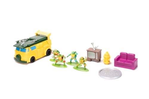 Teenage Mutant Ninja Turtles Turtle Lair Nano Scene w/ 1.65" Die-Cast Collectible Figures, Toys for Kids and Adults - Image 4