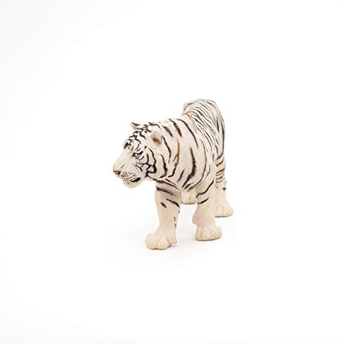 Papo -Hand-Painted - Figurine -Wild Animal Kingdom - White Tiger -50045 -Collectible - For Children - Suitable For Boys And Girls- From 3 Years Old #TOP2