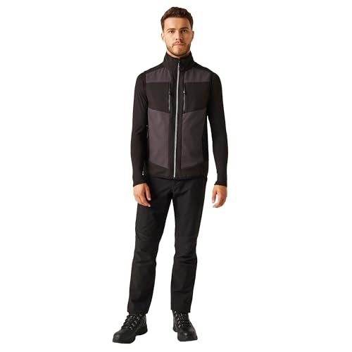 Chaleco Regatta E-volve 2 Layer Softshell para hombre en color rojo y negro talla XL 2