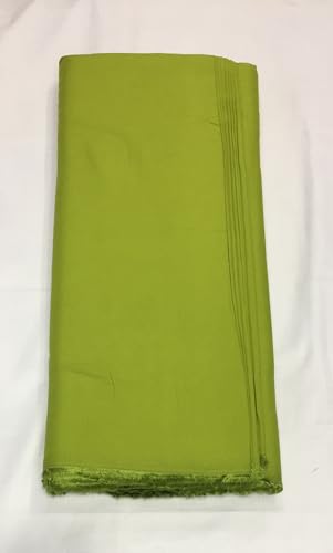 Image of BKRKJ Women's Rayon Cotton Unstitched Fabric by Meter for Sewing Suit Salwar Chudidar Patiyala Kurti Shirt Kameez Blouse Kurta Pyjama (Light Parrot Green, 1.5 Meter)
