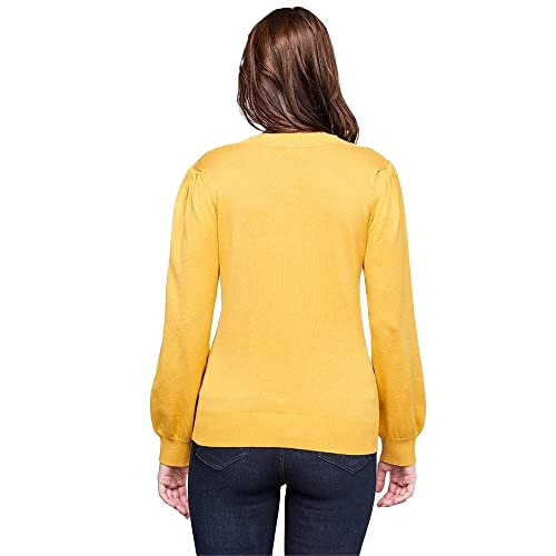 Image of AND Printed Viscose Round Neck Womens Top
